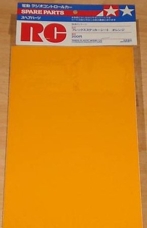Tamiya 94067 - Flex Sticker Sheet (Orange)