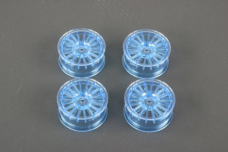 Tamiya 49412 - M-Narrow 18-Spoke Wheels 0(Clear Blue)