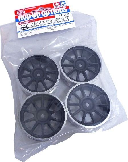 Tamiya 84245 - MN 10-Spoke Blk&Chrome Rim/ 0