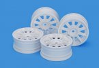 Tamiya 22067 - 1/10 TH 10-Spoke Wheels (White, 24mm Width, Offset 0) (4 Pcs.)