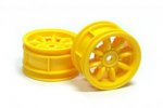 Tamiya 49040 - RC Mini Cooper Wheels Yellow - 2pcs