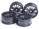 Tamiya 54340 - Black 18-Spoke Wheel (26mm/Offset +2) 4pcs OP-1340