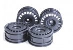 Tamiya 84272 - Black Rally Dish Wheel(26mm width/Offset+2) 4pcs
