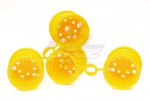 Tamiya 9335763 - Blackfoot (2016) Wheels (Front and Rear,4pcs,Yellow) 58058/58633/Mud Blaster