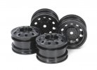 Tamiya 54741 - 1/14 On Road Racing Truck Wheels (Black) (4 Pcs.) OP-1741