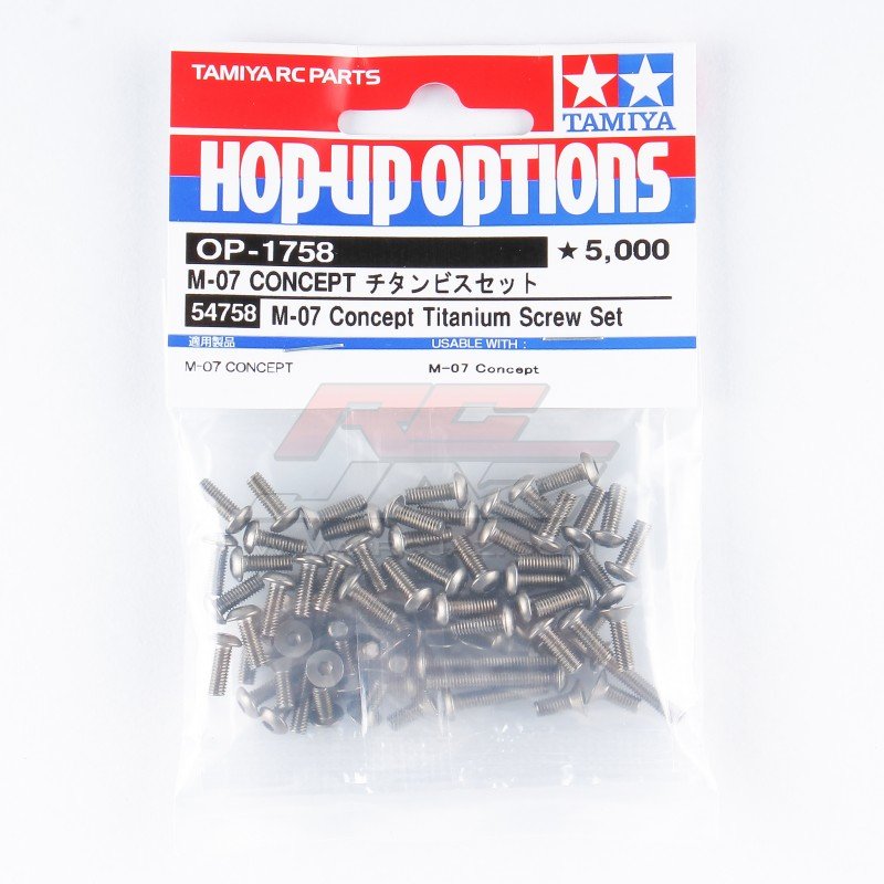 Tamiya 54758 - M-07 Concept Titanium Screw Set OP-1758