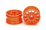 Tamiya 54913 - T3-01 11-Spoke Wheels (2 Pcs. Fluorescent Orange)