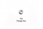 Tamiya 9805897 - 3mm Flange Nut (10pcs) for 49278