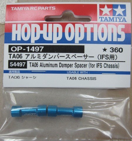 Tamiya 54497 - TA06 Aluminum Damper Spacer(for IFS Chassis) OP-1497 OP-1497