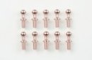 Tamiya 40512 - Aluminum 4mm Ball Connectors (Pink)