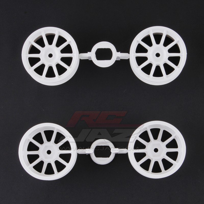 Tamiya 9334092 - Wheels (White/4 pcs.) for 58476 FF03 JAS Motorsport Honda Civic 19334092