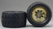 Tamiya 53541 - Tarmac Tire & Wheel Gold TGM-02 (2) OP-541