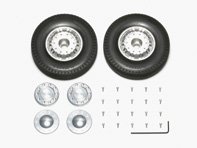 Tamiya 56512 - 1/14 R/C Tractor Trucks 20-Spoke Aluminum Wheels - Front/1pair