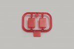 Tamiya  0115106 - Flat Box Tanker Trailer S Parts Rear Light Red Lens