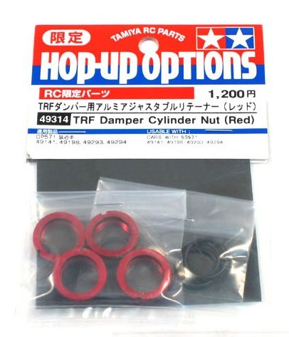 Tamiya 49314 - TRF Damper Cylinder Nut (RED)