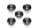 Tamiya 84083 - 4mm Aluminium Flange Nut Blk *5