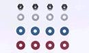 Tamiya 53448 - 4mm Hard Lock-Nut & Spacer Set OP-448