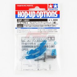 Tamiya 54651 TT-02 Type-S Aluminum Upper Arm Mount Set (2pcs) OP-1651
