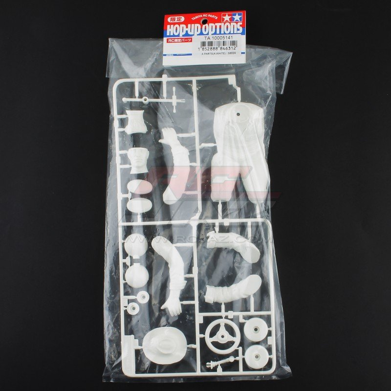 Tamiya 0005141 - A Parts Driver Figure (White) 58024/58615/58556/58522/58500/ Sand Rover/Street Rover/Farm King/Buggy Kumamon 0005141