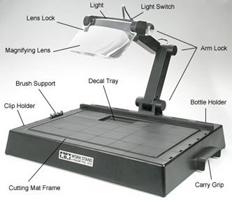 Tamiya 74064 Work Stand with Magnifying Lens for Model Crafting