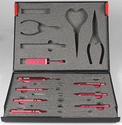 Tamiya 49292 - Red TRF Tool Set for RC Crafting