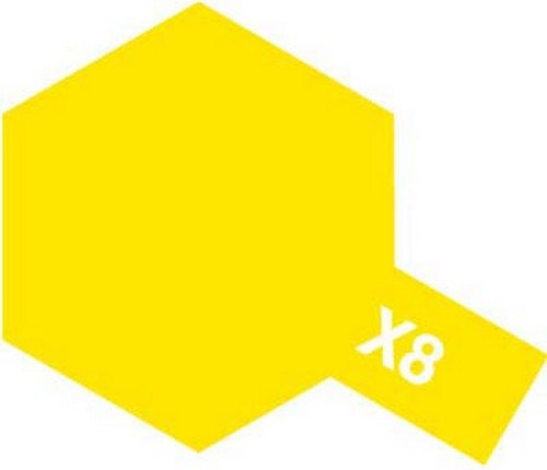 Tamiya 81008 - Acrylic X-8 Lemon Yellow - 23ml Bottle