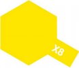 Tamiya 81008 - Acrylic X-8 Lemon Yellow - 23ml Bottle