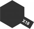 Tamiya 81018 - Acrylic X-18 Semi Gloss Black - 23ml Bottle