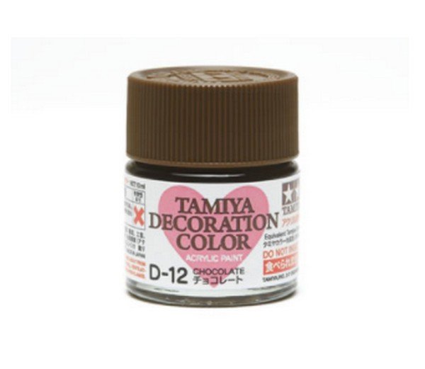 Tamiya 76612 - D-12 Chocolate 10ml Bottle Paint