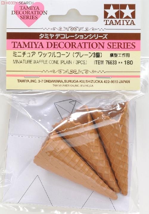 Tamiya 76633 - Mini Waffle Cone Plain *3