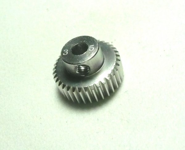 TEAMPOWERS Hard-Coated 64P Pinion Gear , 35T (TP-PG6435)