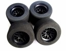 Team Powers 1/10 F-1 Foam Tyre for rear -Red Dot(Soft)