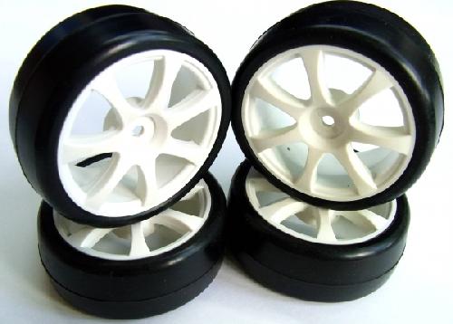 TEAMPOWERS 1:10 Touring Car Rubber Tire Set(7 strokes, Pre-Glue, 40S) (TP-TPG4014)