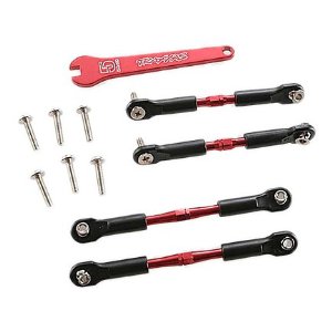 Traxxas (#3741X) Aluminum Turnbuckle Set Red for Rustler & Stampede