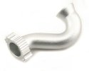 Traxxas (#5340) Aluminum Exhaust Header Silver Anodized For Revo