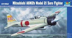 Trumpeter 02405 - 1/24 Mitsubishi A6M2b Model 21 Zero Fighter