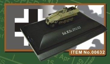 Trumpeter 00632 - 1/144 Finished Tank Sd.Kfz.251/22