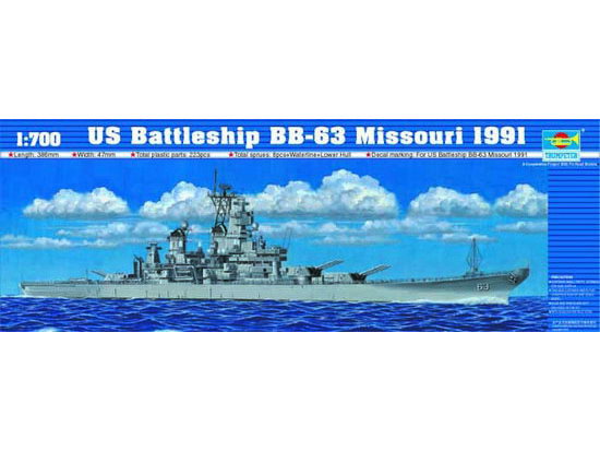 Trumpeter 05705 US Battleship BB-63 Missouri 1991