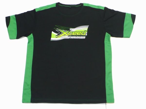 Xceed 106236 - T-shirt (dry fit) black-green (M)