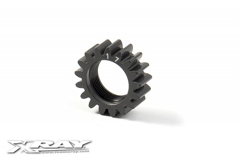 XRAY 348517 XCA Aluminum Pinion Gear - 17T (1st) - 7075 T6 - Hard Coated