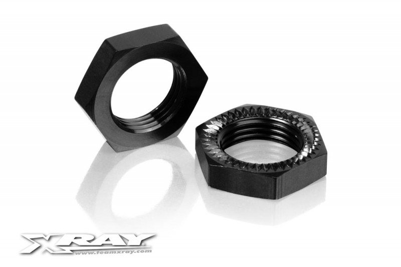 XRAY 355261 Aluminum Wheel Nut - Ribbed - Hard Coated (2)