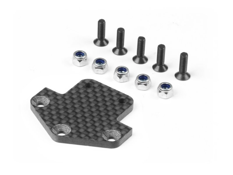 XRAY 351235 - GT Graphite Rear Diffusor Adapter Plate 3.0mm