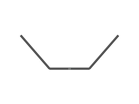 XRAY 352496-G - GT Front Anti-roll Bar 2.6mm