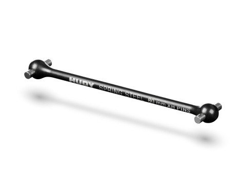 XRAY 355434-XH - Front Central Dogbone Drive Shaft 80mm W 6 Degree h Pins - Hudy Spring Steel