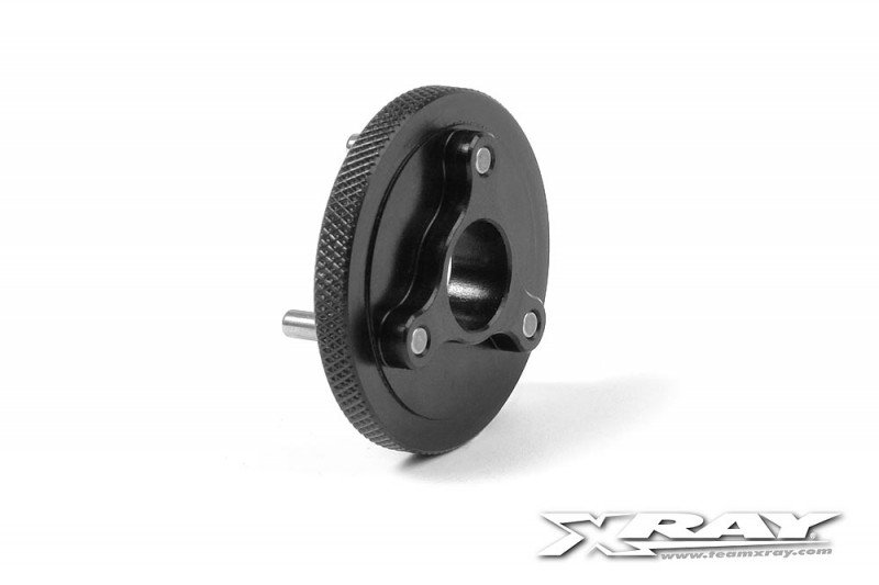 XRAY 338533 Aluminum Flywheel - Flat - Swiss 7075 T6 - Hard Coated - 32mm