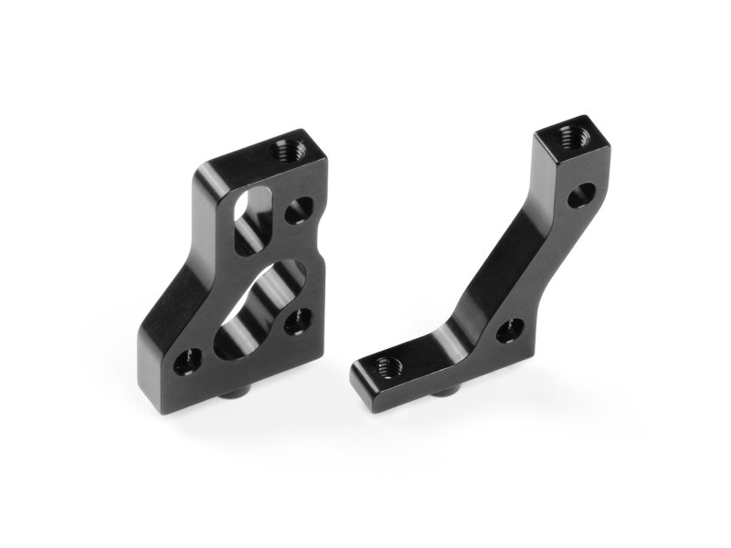 XRAY 336234 - Aluminium Radio Plate Mounts - Black - Swiss 7075 T6 (L+R)