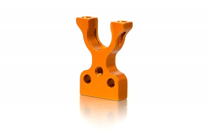 XRAY 303056-O T4 Aluminum Layshaft Bulkhead Closed L/R - Orange