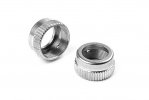 XRAY 308352 Aluminum Shock Cap-Nut with Vent Hole (2)