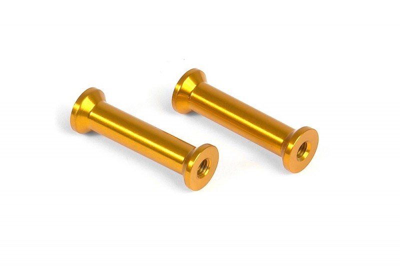 XRAY #306513-O T2(009) Aluminium minium Low Top Deck Mount - Orange (2)