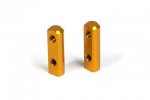 XRAY 306200-O Aluminum Servo Mount - Orange (2)